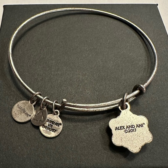 Alex and Ani Sparkle Snowflake Charm Expandable Bracelet - Picture 3 of 6